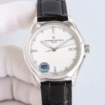 TW Factory Vacheron Constantin FiftySix 40mm 1326 Movement Italian Calfskin Leather Strap Silver Case Watch